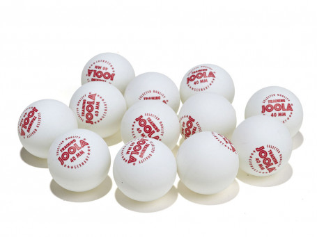Tafeltennisballen Joola® TRAINING wit, verpakking van 12 stuks